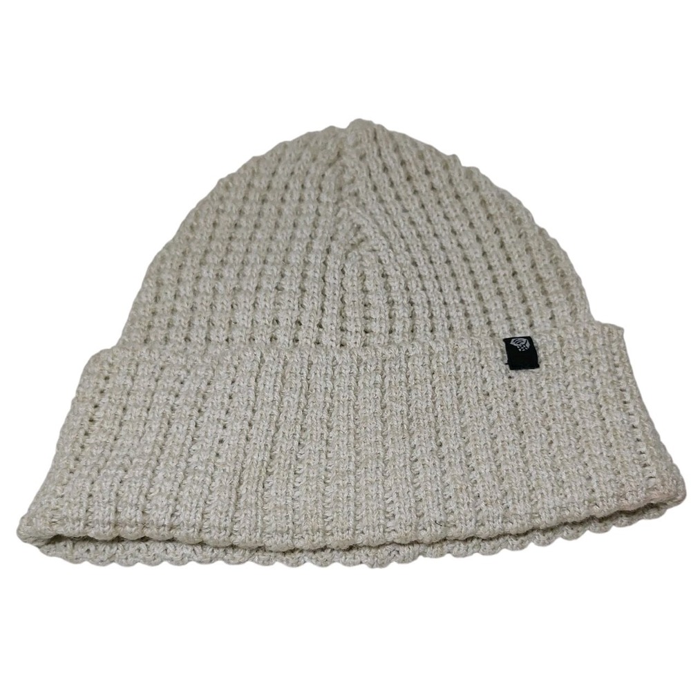 Mountain‎ Hardware Beanie Hat Mini Cable Knit Beige Womens One Size Wool Blend